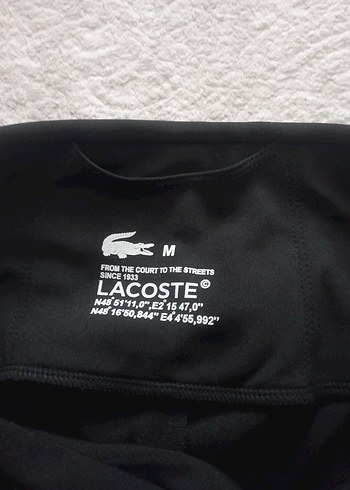 s Beden lacoste Kadın Spor Tayt, Orta Boy, Elastik Bel