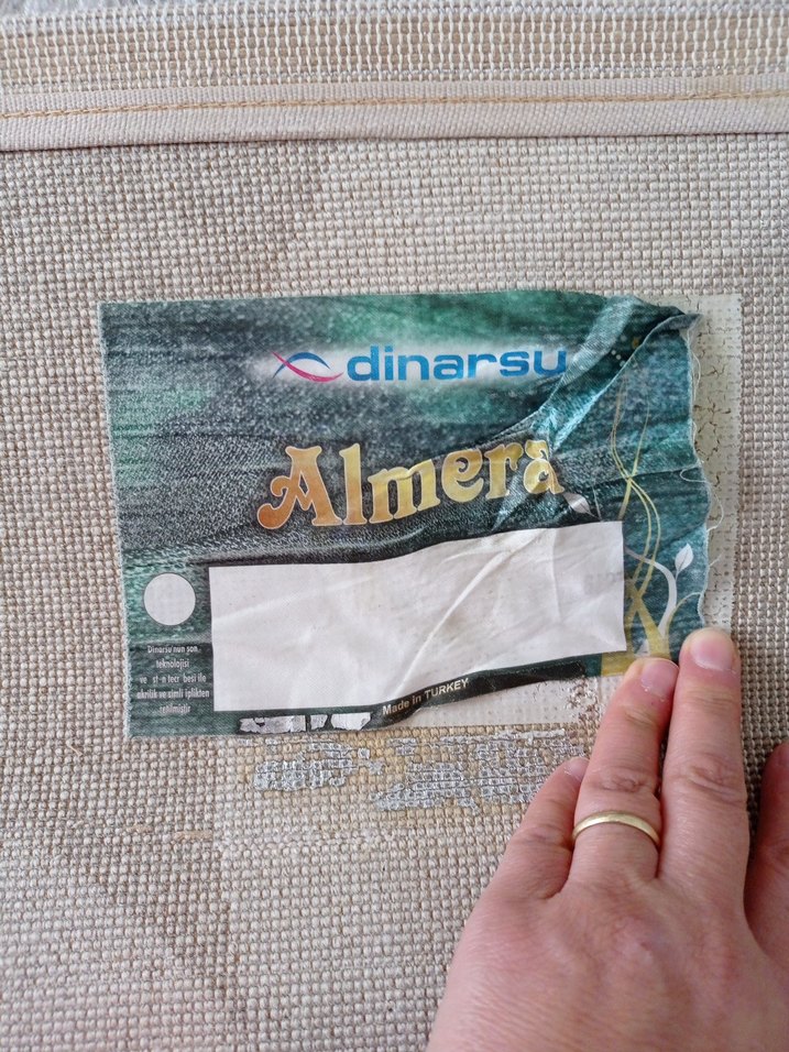 Bej ve Gri Soyut Desenli Modern Halı - Görsel 2