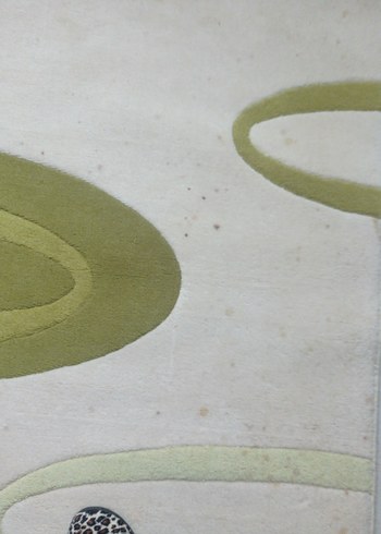 Çağdaş Stil Yeşil Desenli Halı 231 cm en 158 cm - Görsel 3