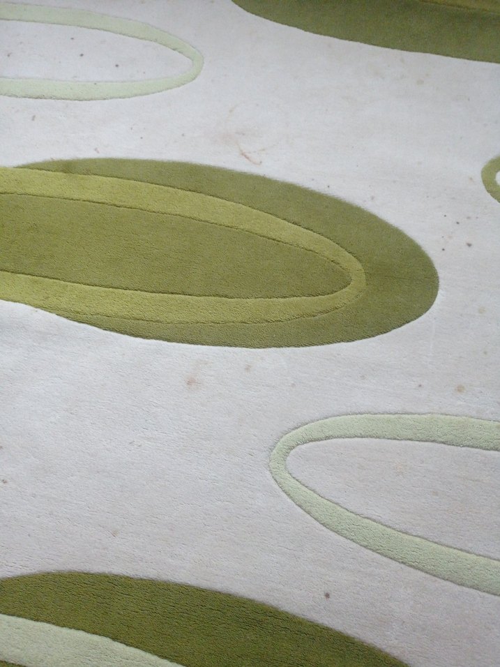 Çağdaş Stil Yeşil Desenli Halı 231 cm en 158 cm - Görsel 4