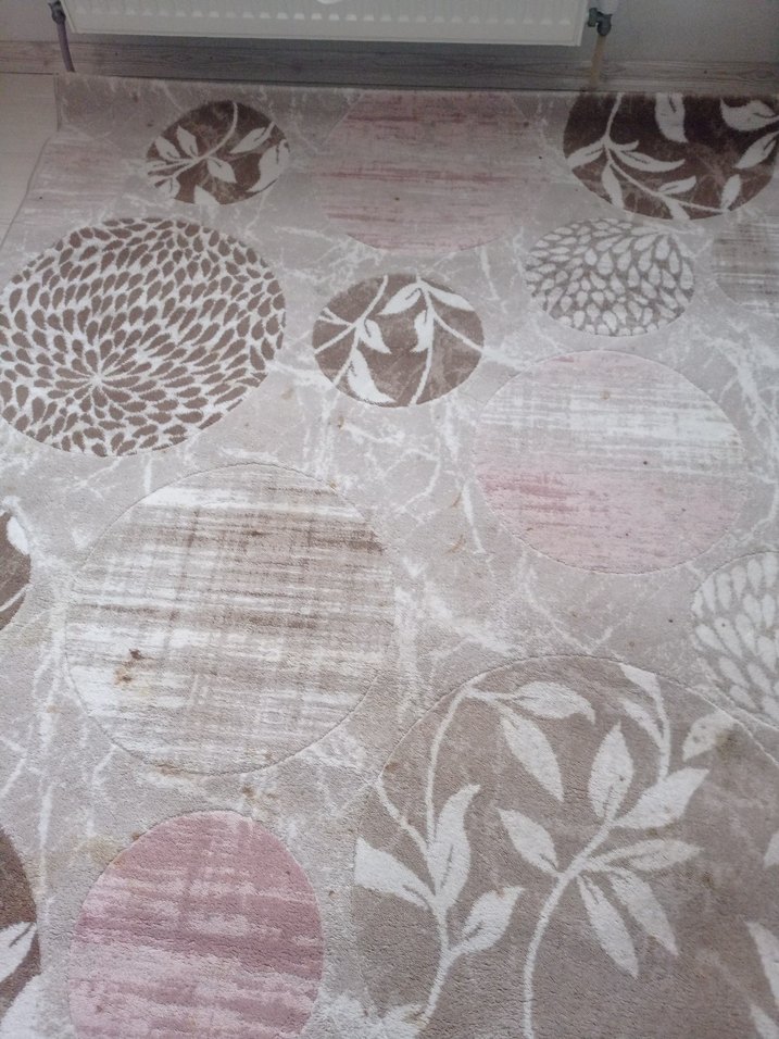 Çağdaş Bej ve Gri Desenli Halı 231 cm boy 148 cm - Görsel 4