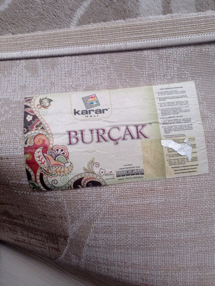 Çağdaş Bej ve Gri Desenli Halı 231 cm boy 148 cm - Görsel 3