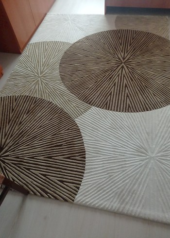 Soyut Desenli Kahverengii Halı - Görsel 2