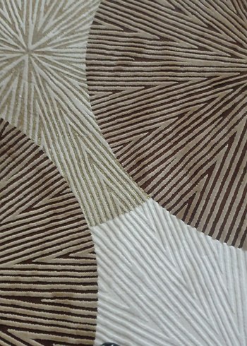 Soyut Desenli Kahverengii Halı - Görsel 3