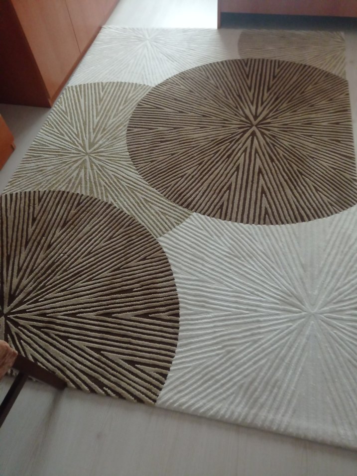 Soyut Desenli Kahverengii Halı - Görsel 2