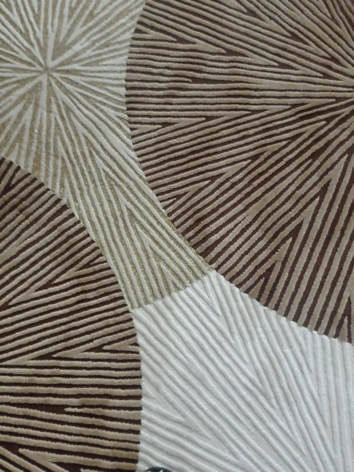 Soyut Desenli Kahverengii Halı - Görsel 3