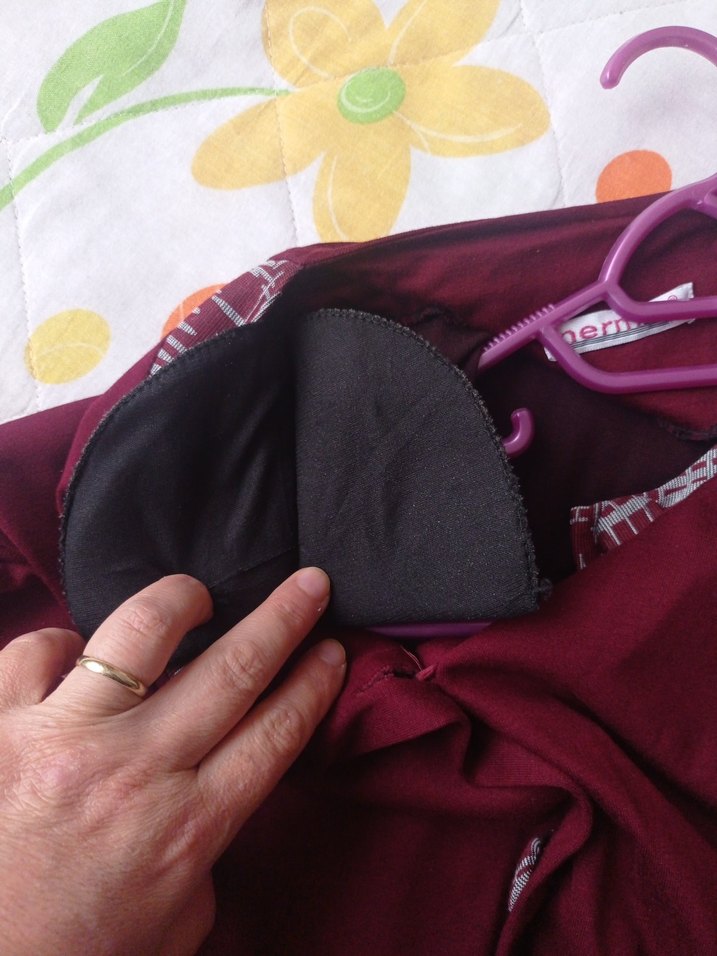 Bordo Düğmeli Uzun penye tunik - Görsel 5