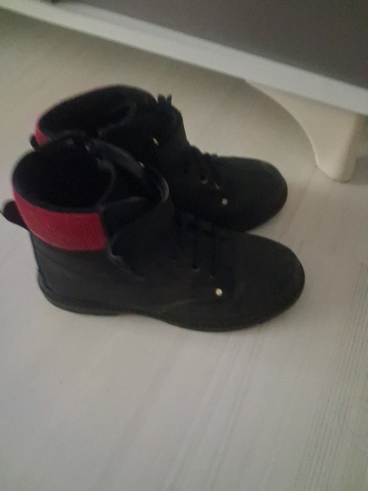 Siyah kız  Çocuk Lastik Bot 35 numara - Görsel 4