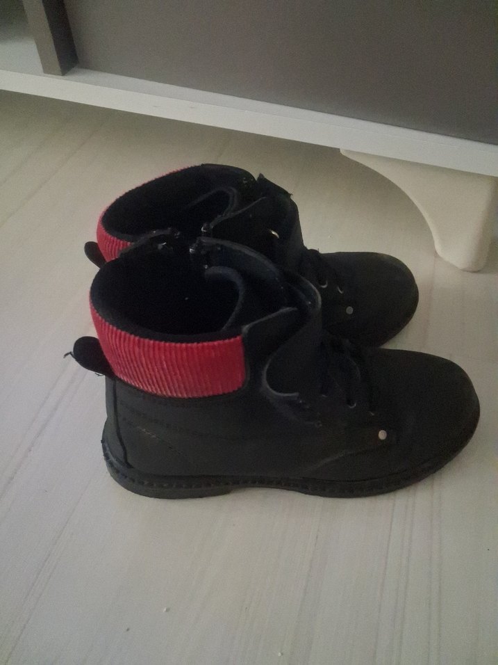 Siyah kız  Çocuk Lastik Bot 35 numara - Görsel 3