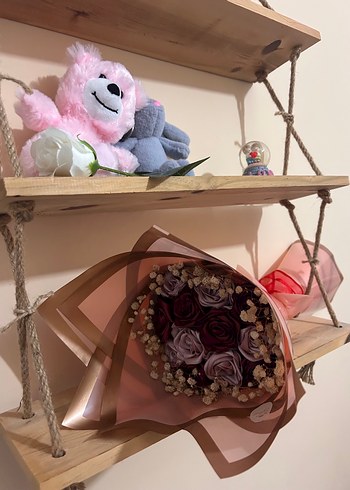  Beden Kokulu, solmayan, bordo-pembe gül buketi 12'li