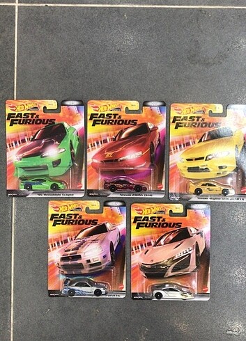 Hotwheels Premium Fast Furies Set