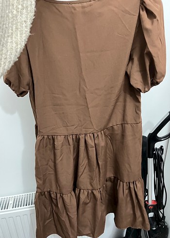 Kahverengi Midi Kadın Elbise - Görsel 2