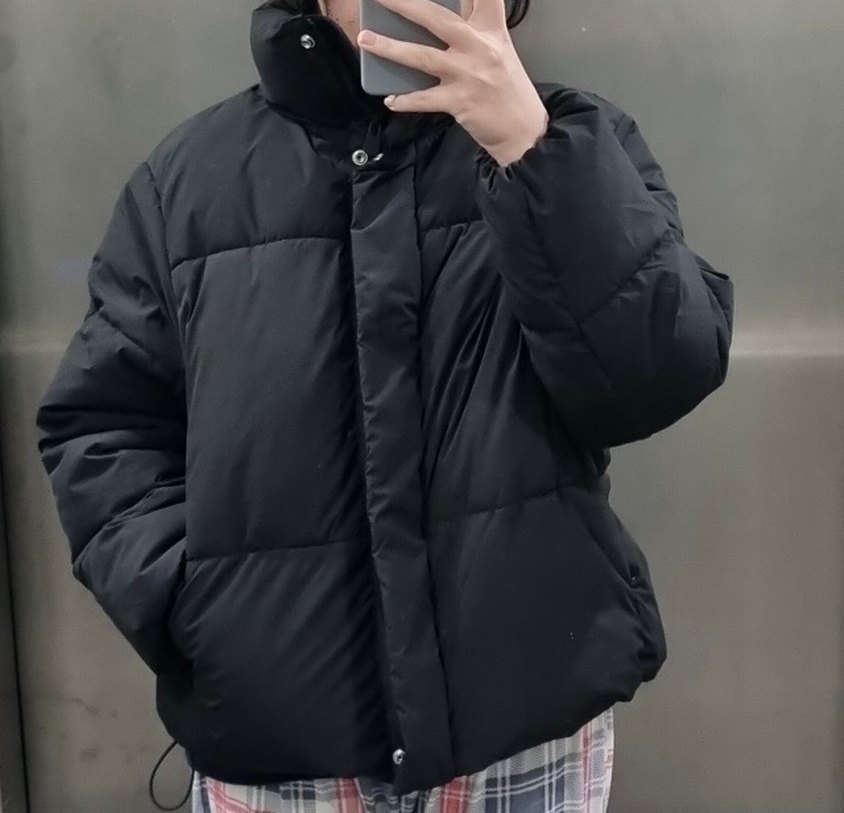 Siyah Kadın Kışlık Midi Mont - Görsel 2