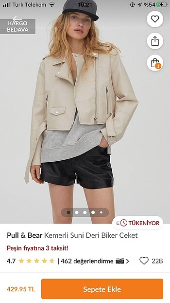 Pull & Bear Deri Ceket
