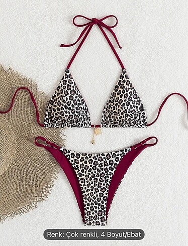 Leoparlı kadın bikini takımı TEMU