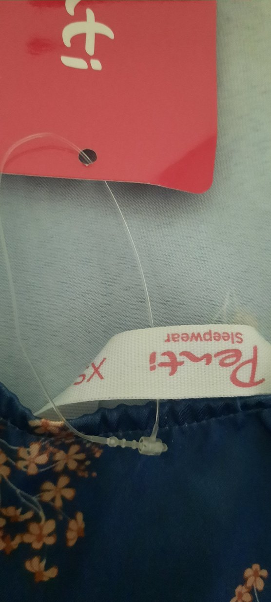 Mavi Çiçekli Askılı  Gecelik - Görsel 3