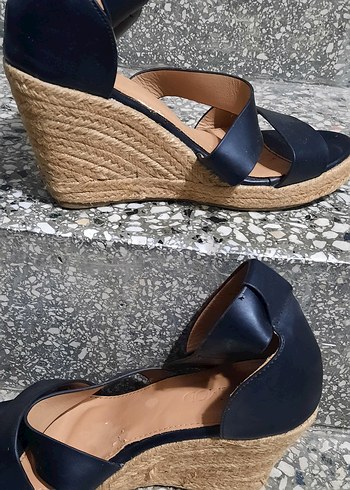 Mavi Kadın Dolgu Topuklu Sandalet - Görsel 2