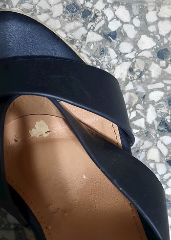 Mavi Kadın Dolgu Topuklu Sandalet - Görsel 4