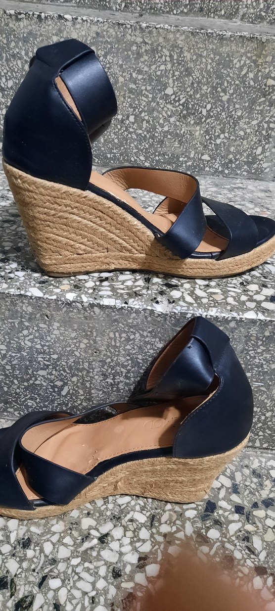 Mavi Kadın Dolgu Topuklu Sandalet - Görsel 2