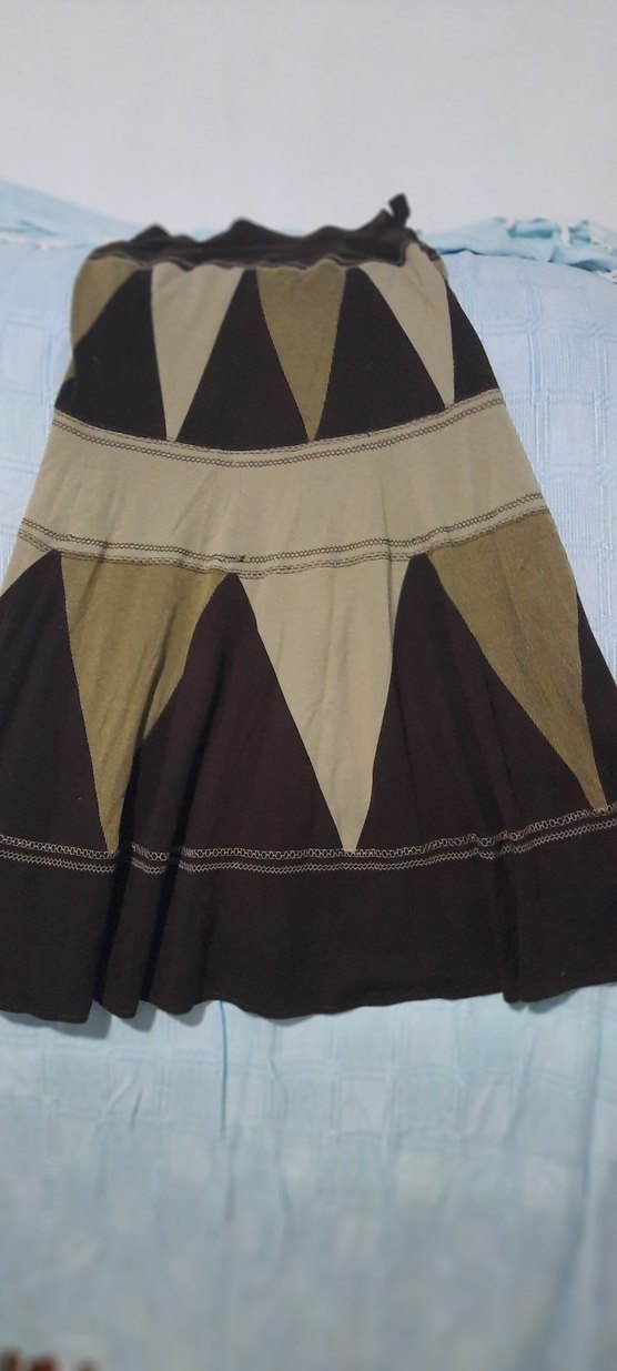 Bohem Tarzı Uzun Desenli Kadın Etek - Görsel 2