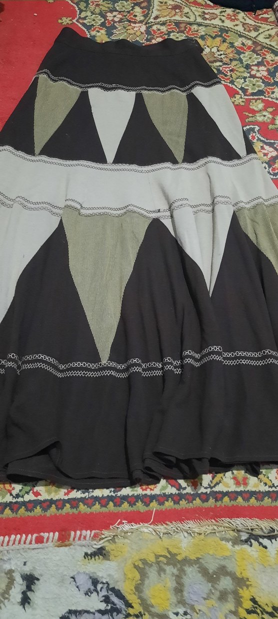 Bohem Tarzı Uzun Desenli Kadın Etek - Görsel 4