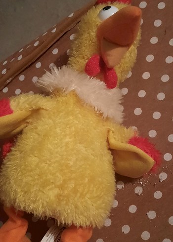 Sarı Renkli Peluş Oyuncak Tavuk - Görsel 3