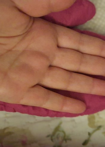 Kız Çocuk Pembe Örme Eldiven - Görsel 4