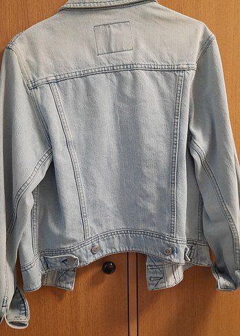 Düğmeli Kadın Denim Ceket - Rahat Kesim - Görsel 5