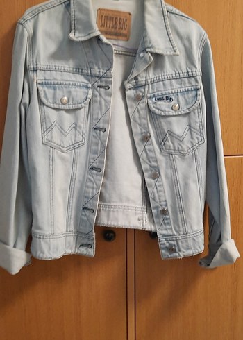 Düğmeli Kadın Denim Ceket - Rahat Kesim - Görsel 2