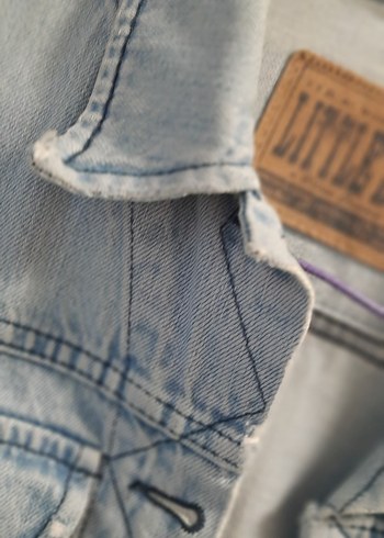 Düğmeli Kadın Denim Ceket - Rahat Kesim - Görsel 6