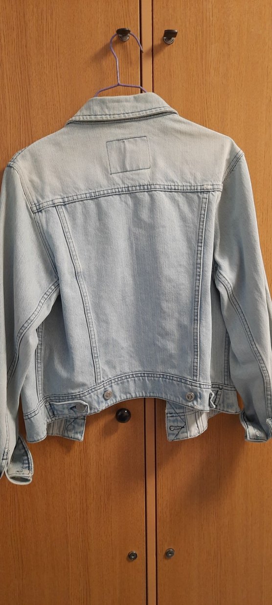 Düğmeli Kadın Denim Ceket - Rahat Kesim - Görsel 5