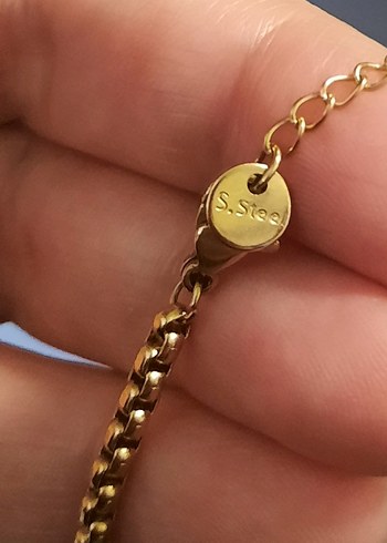 Renkli İşlemeli Altın Renk Boncuklu Bileklik - Görsel 3