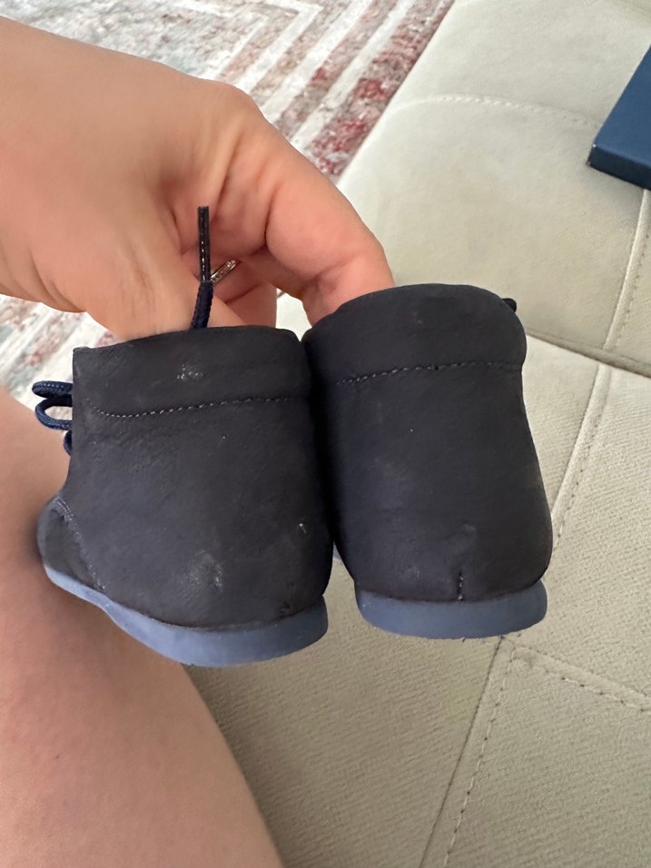 Kifidis Lacivert Süet Erkek Bebek İlk Adım Ayakkabısı - Görsel 4