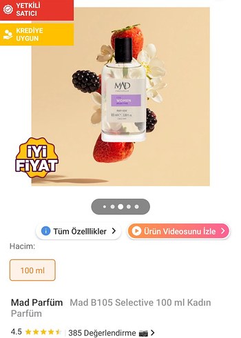 Mad B105 Selective Kadın Parfümü 100 ml - Görsel 3