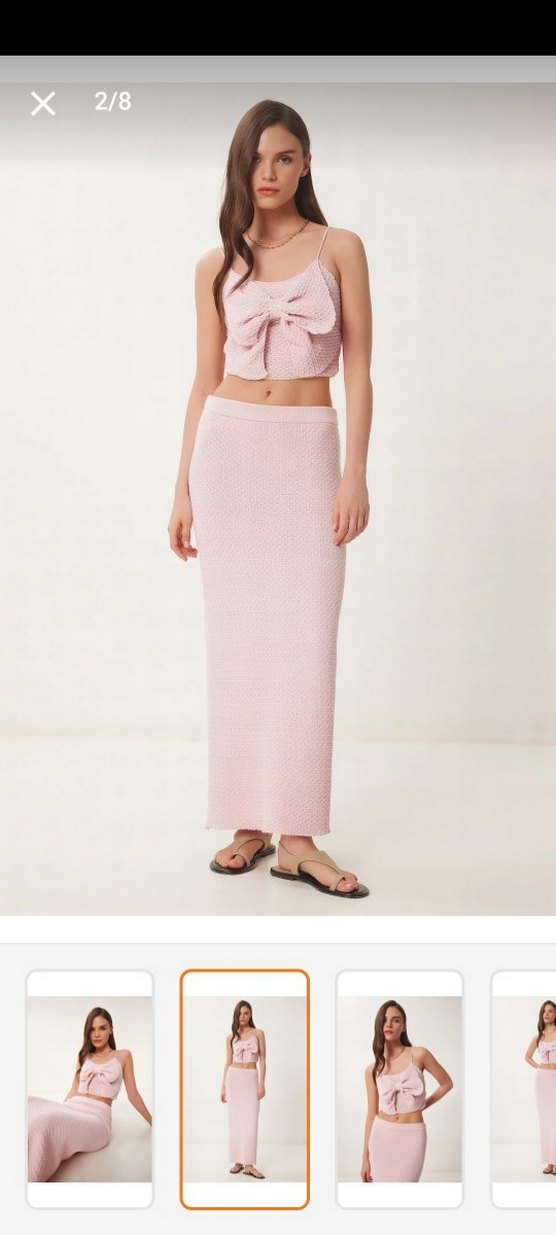 Pembe örgu ikili takım - Görsel 2