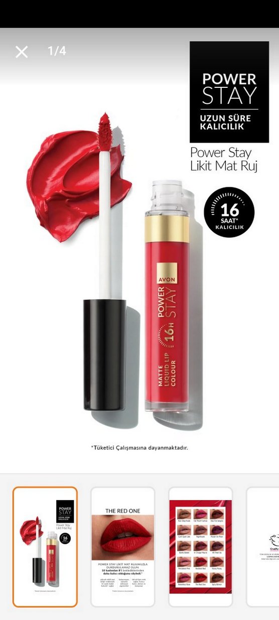 Power Stay Likit Mat Ruj Kırmızı - Görsel 2