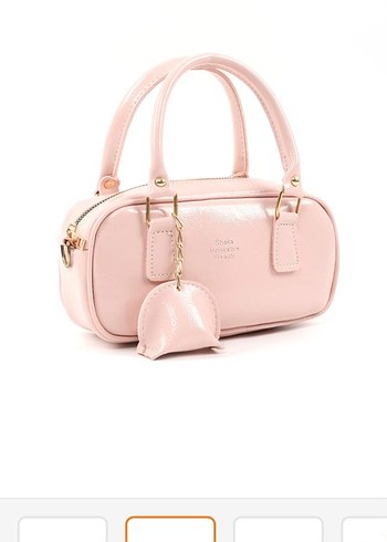 Parlak Pembe Deri Kadın Çanta - Görsel 2