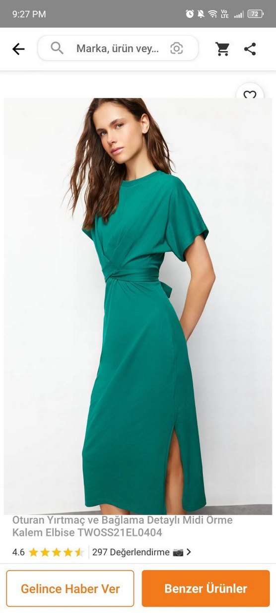 Yeşil Elbise - Görsel 2