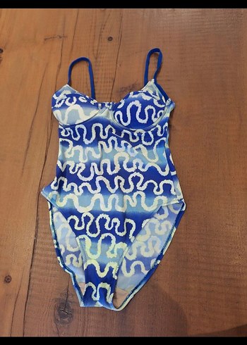 Mavi Bağlamalı Bohem Kadın Mayo - Görsel 6