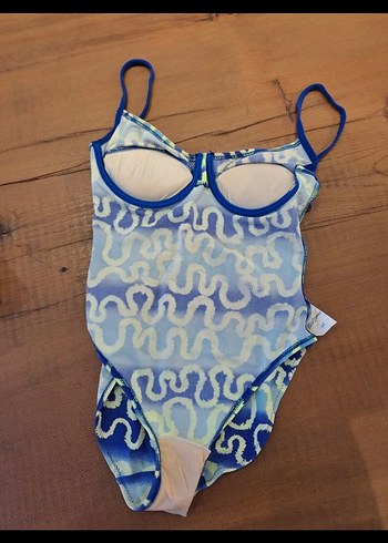 Mavi Bağlamalı Bohem Kadın Mayo - Görsel 7