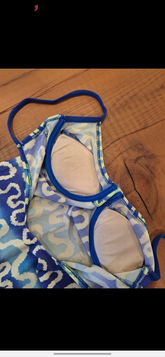 Mavi Bağlamalı Bohem Kadın Mayo - Görsel 5