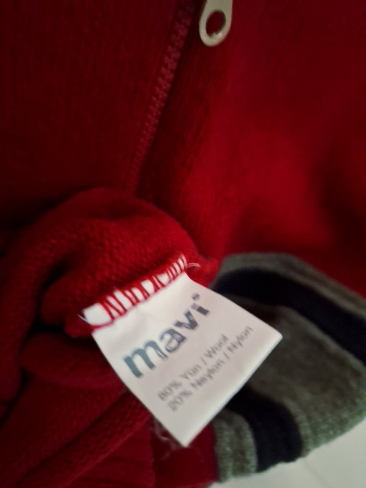 Vijtage mavi jeans hırka - Görsel 5