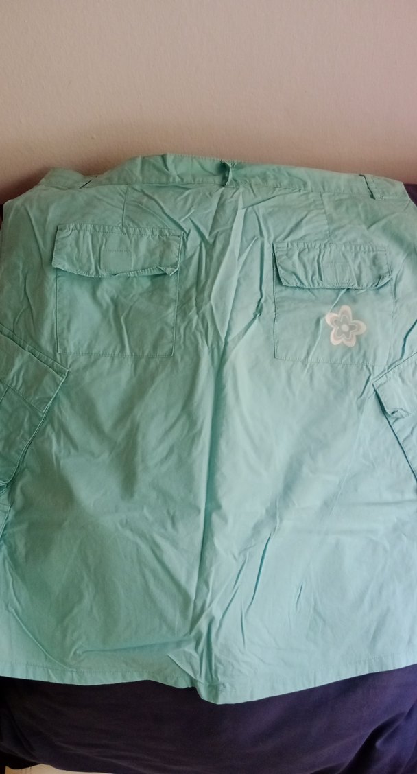 Turkuaz Beli Kemerli Midi Eteği - Görsel 4