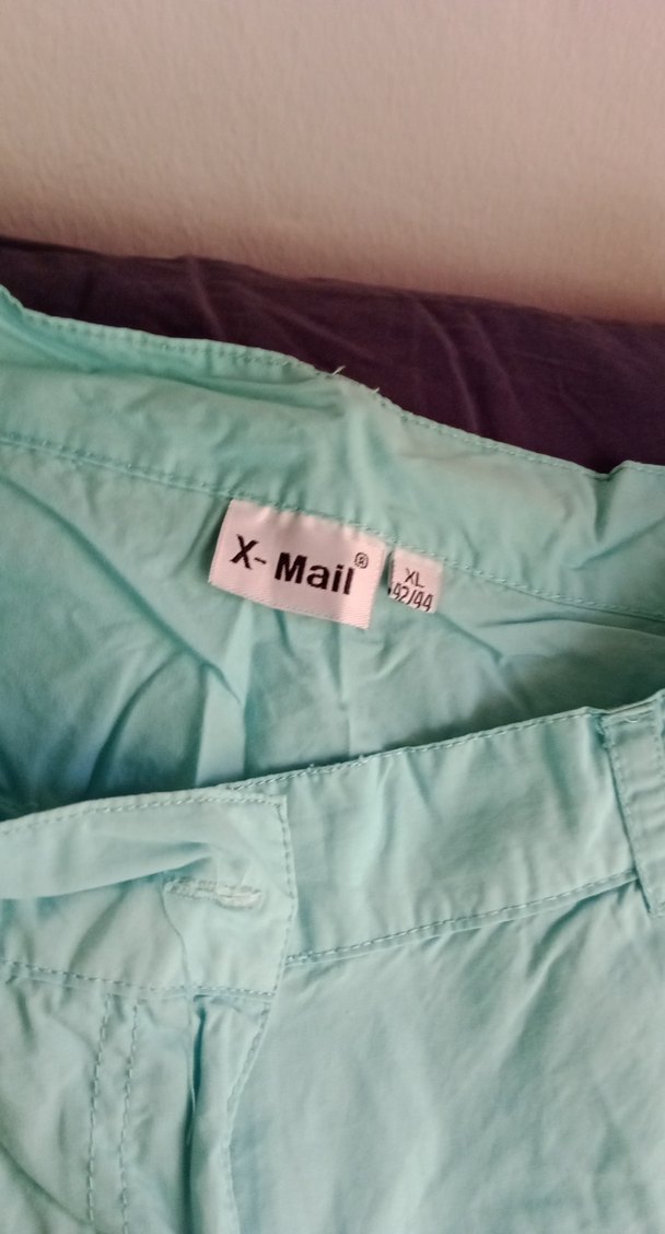 Turkuaz Beli Kemerli Midi Eteği - Görsel 3