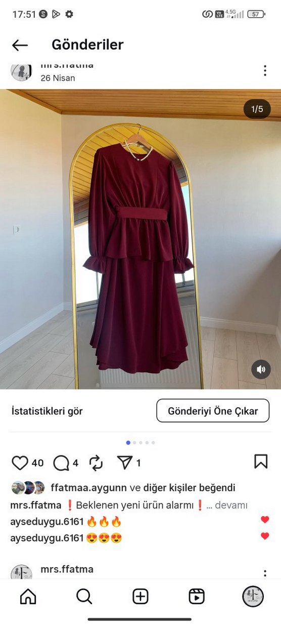 Bordo Uzun Kollu Salaş Kadın etekli kemerli takım - Görsel 4