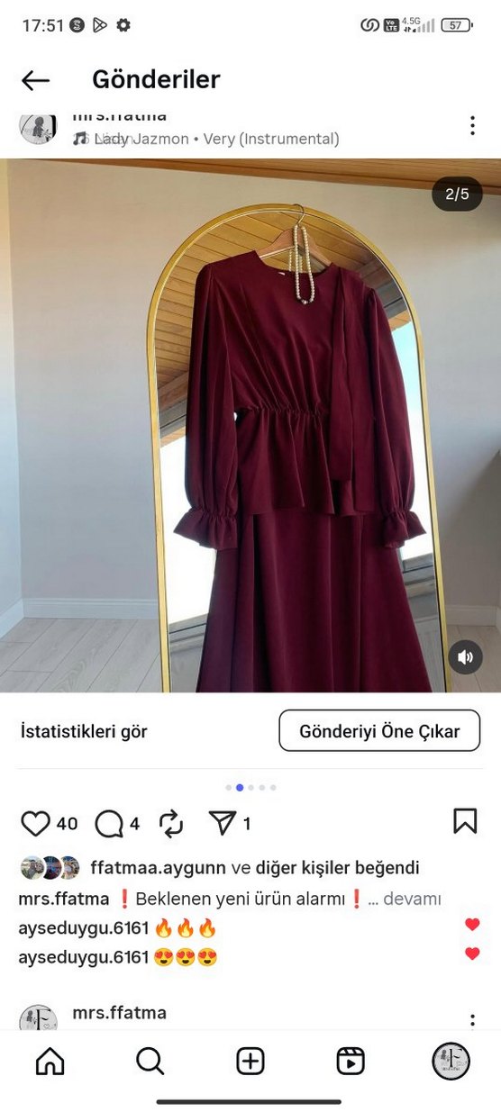 Bordo Uzun Kollu Salaş Kadın etekli kemerli takım - Görsel 2