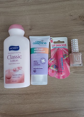 HOBBY/CİRE ASEPTİNE/LİP SMACKER/PASTEL