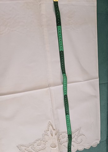 2 ADET BEYAZ İŞİ VE KUM İŞLEMELİ YASTIK KILIFI - Görsel 7