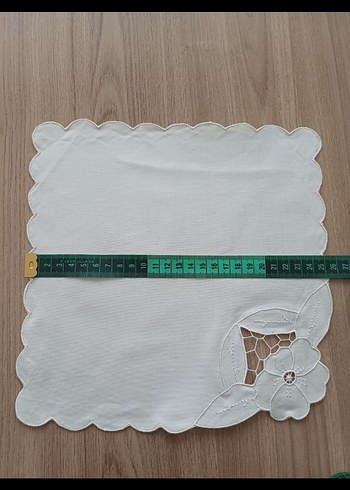 13 PARÇA BEYAZ İŞİ KARE ÖRTÜLER (ADET FİYATI ) - Görsel 7