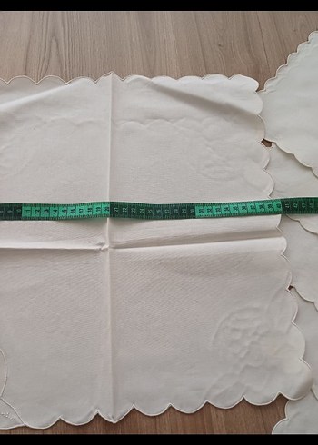 13 PARÇA BEYAZ İŞİ KARE ÖRTÜLER (ADET FİYATI ) - Görsel 6